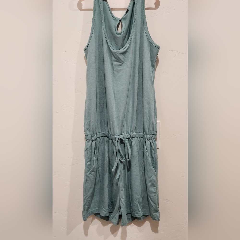 Mint Tank Romper with Pockets